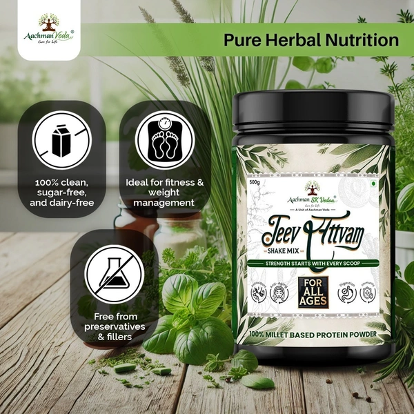 Aachman Sk Vedaa Jeevsattvam Shake Mix (Protien Powder) - 3