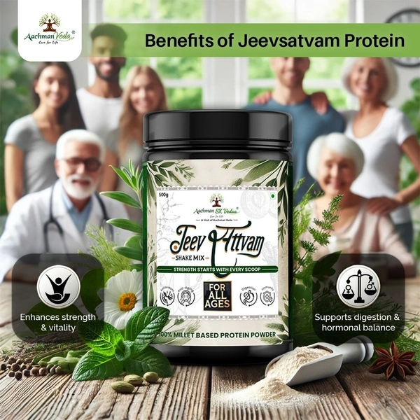 Aachman Sk Vedaa Jeevsattvam Shake Mix (Protien Powder) - 3