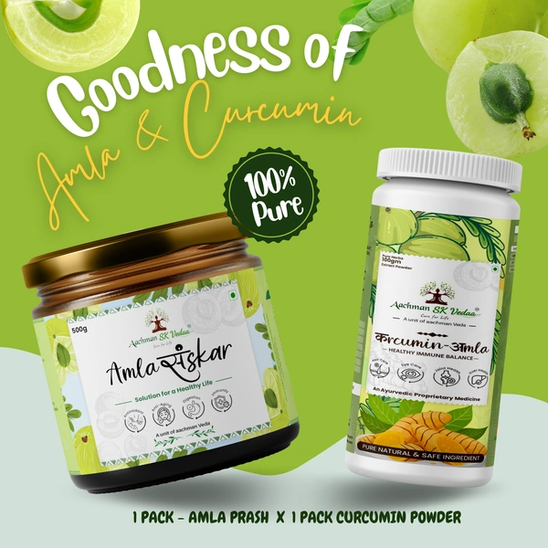 Aachman Sk Vedaa Amla Sanskar & Curcumin Extract - COMBO
