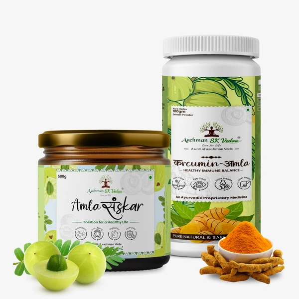 Aachman Sk Vedaa Amla Sanskar & Curcumin Extract - COMBO