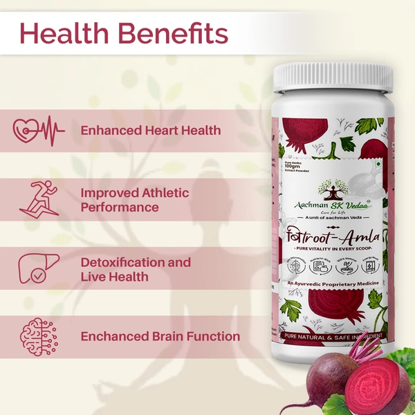 Aachman Sk Vedaa Beetroot Amla Extract Powder - 1