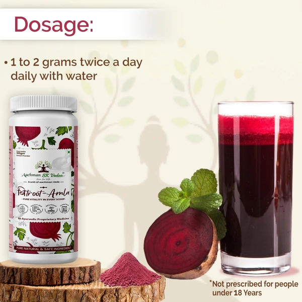 Aachman Sk Vedaa Beetroot Amla Extract Powder - 1