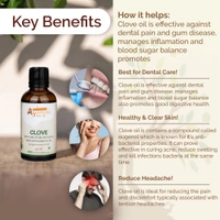 Clove Pure Steam Distilled Essential Oil - 3