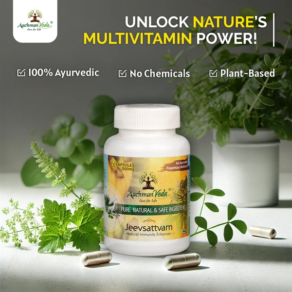 Jeevsattvam (Multivitamin) Veg Capsules - 3