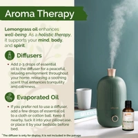 Lemongrass Pure Steam Distilled Essential Oil - 2