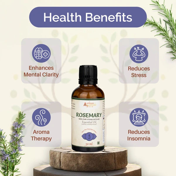 Rosemary Pure Steam Distilled Essential Oil - 3