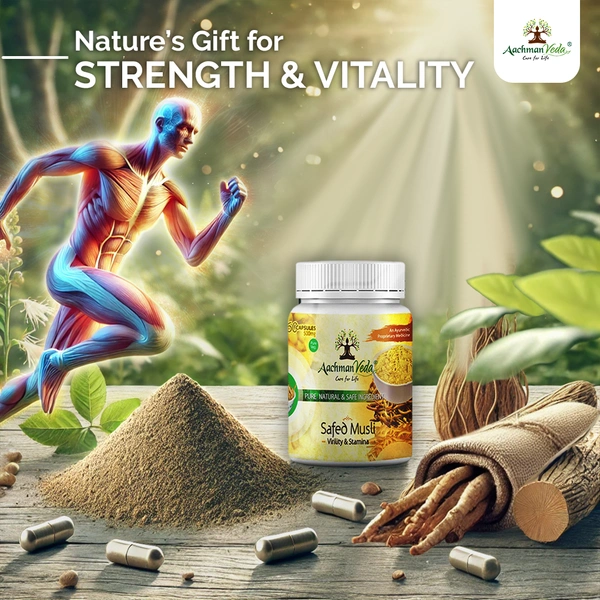 Safed Musli Veg Capsules - 3
