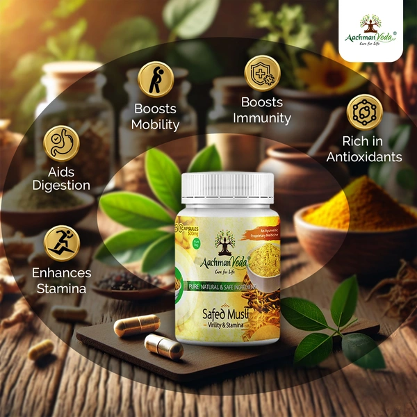 Safed Musli Veg Capsules - 3