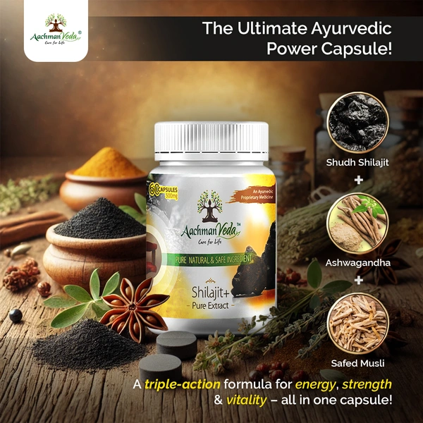 Shilajit+ Veg Capsules - 3