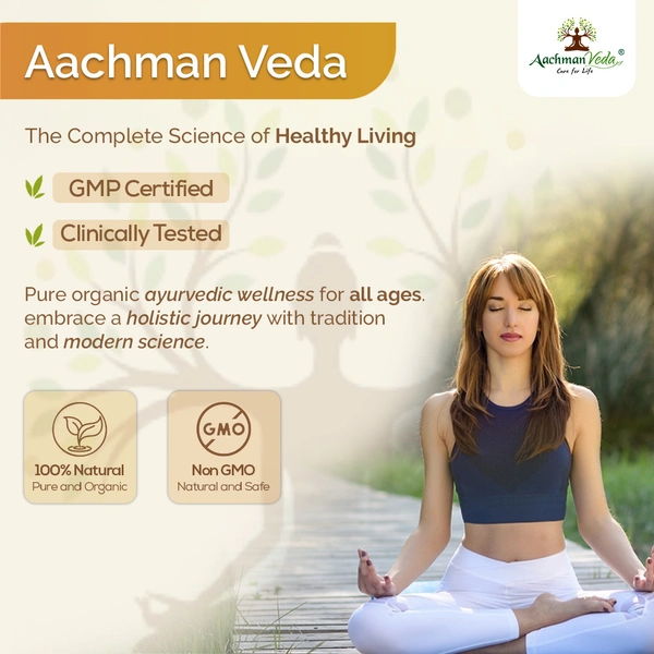Aachman Veda Shilajit Veg Capsules & Curcumin Drops - COMBO