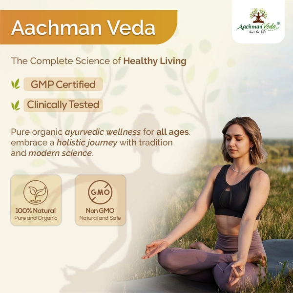 Aachman Veda Shilajit+ Veg Capsules & Curcumin Drops - COMBO