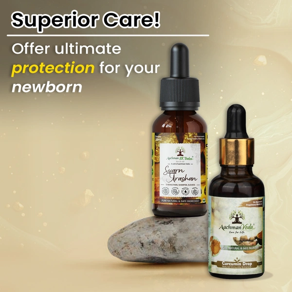 Swarna Prashan Drops & Curcumin Drops - COMBO