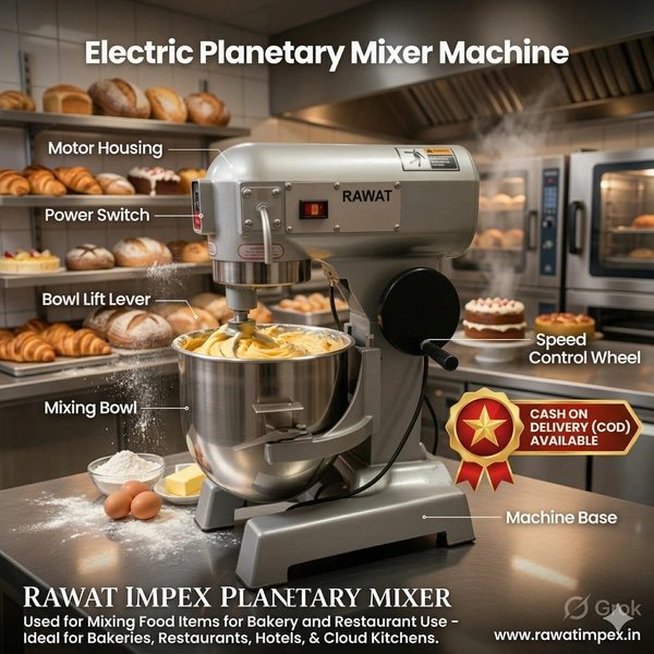 Planetary Mixer – Compact Commercial Stand Mixer for Dough & Egg Mixing
