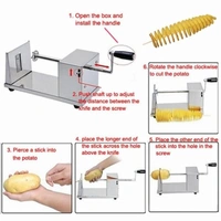 Stainless Steel Tornado Potato Machine – Spiral Cutter