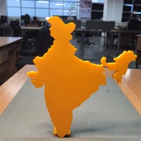 infinity INDIA 3D MAP OFFICE TABLE  - 25 * 25 cm