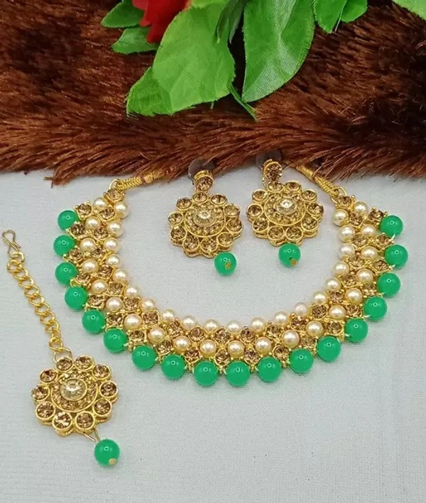 2 LINE CHOKER - C GREEN