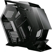 ZEBRONICS Zeb-Valhalla PRO Premium Gaming Cabinet with RGB sync, 100+ LED Modes, Fan Controller, Remote, 4X Center Glow RGB Fans, USB 3.0, Tempered Glass Panel and Heavy Duty Metal Frame (Black+Red) - Black