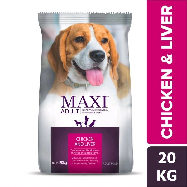 Maxi Adult Chicken and Liver Dog Dry Food 20KG