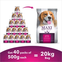 Maxi Adult Chicken and Liver Dog Dry Food 20KG