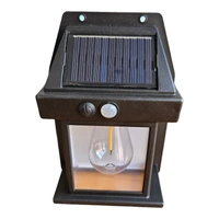 Bulb led Solar Outdoor Garden Wall Light with Sensor Wireless ip65 Solar Wall lamp
