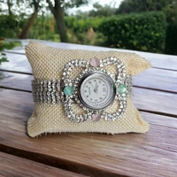 Women's Partywear Watches Women's Analog AD Stone Watch For Party