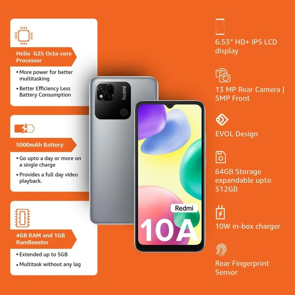 Redmi 10A - Slate Grey, 3GB 32GB