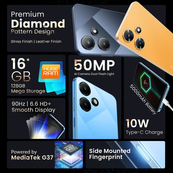 Infinix HOT 30i - Glacier Blue, 8GB 128GB