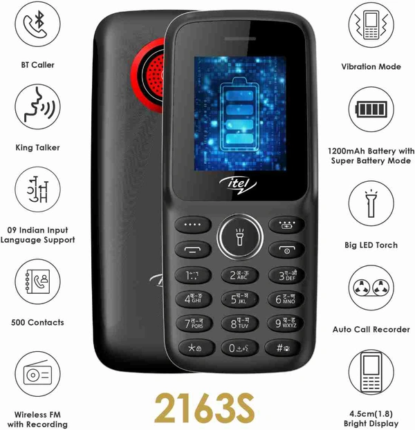 Itel it2163s New - Black