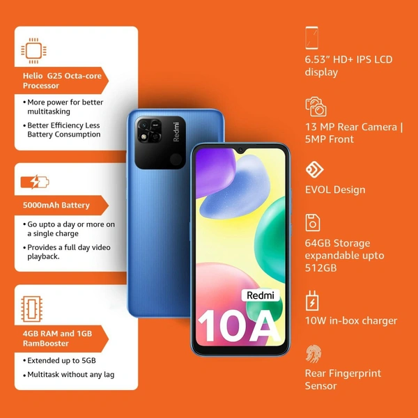 Redmi 10A - Sea Blue, 3GB 32GB