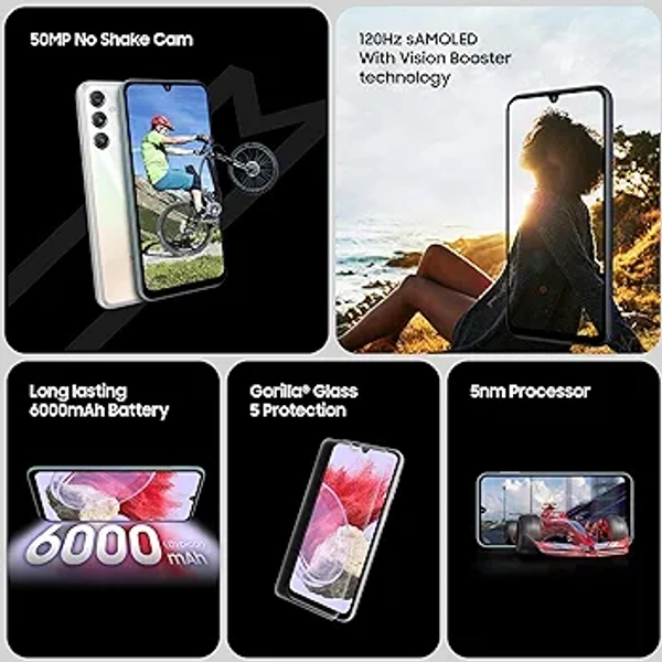 Samsung Galaxy M34 5G(Without Charger) - Waterfall Blue, 6GB 128GB