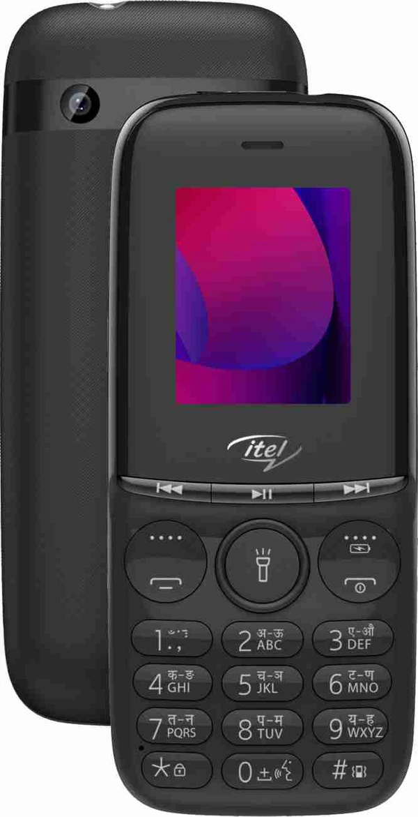 Itel Muzik 110 - Black, Expandable Storage Upto 32GB