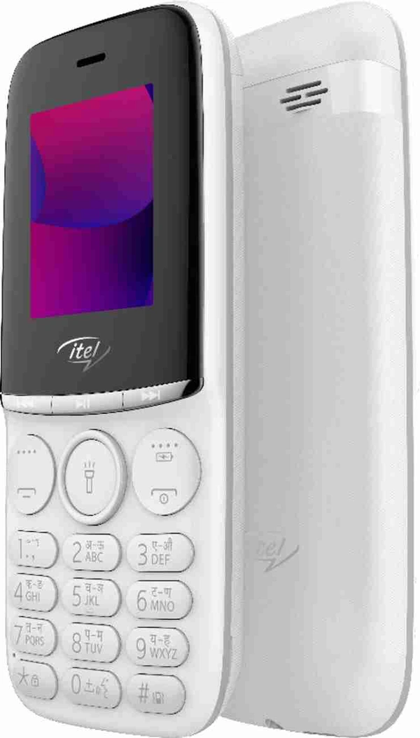 Itel Muzik 110 - White, Expandable Storage Upto 32GB