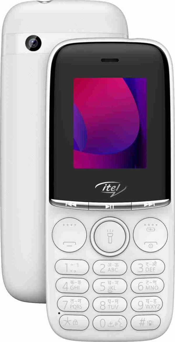 Itel Muzik 110 - White, Expandable Storage Upto 32GB