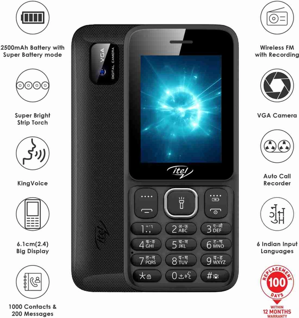 Itel Power 410 - Black