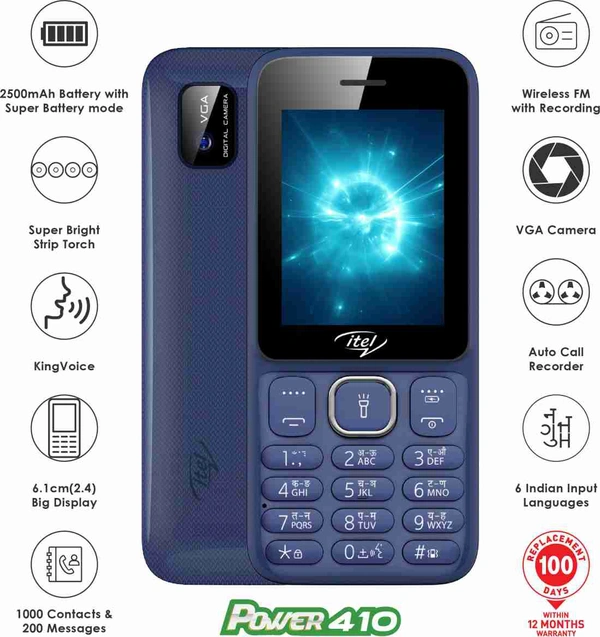 Itel Power 410 - Deep Blue