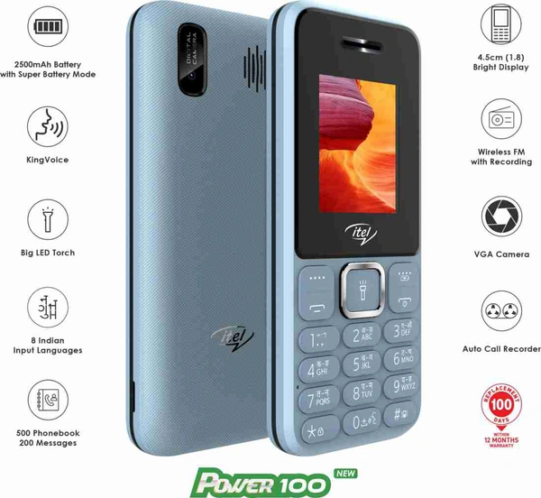 Itel Power 100 - Light Blue