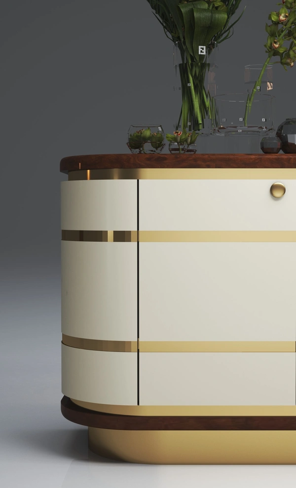 Iglesias White Slate Console