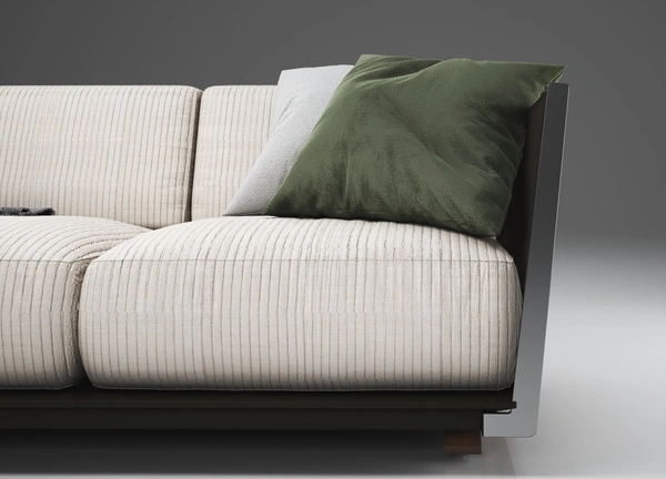 Black Highland Sofa - 3 Seater