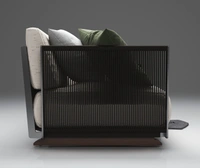 Black Highland Sofa - 3 Seater