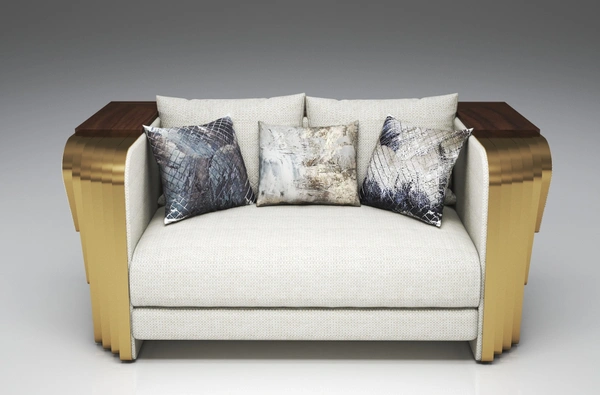 Metal Spanier Sofa - 2 Seater