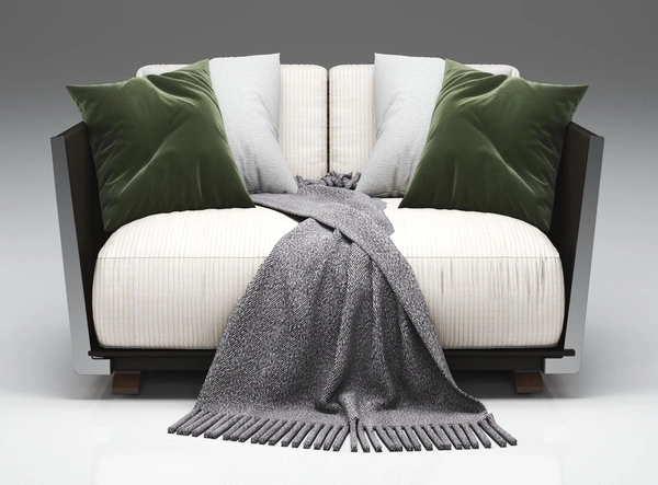 Black Highland Sofa - 2 Seater