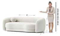 Kidney Sofa - 3 Seater