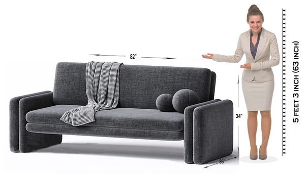 Doublearmed Sofa - 3 Seater