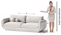 Boatarm Sofa - 3 Seater