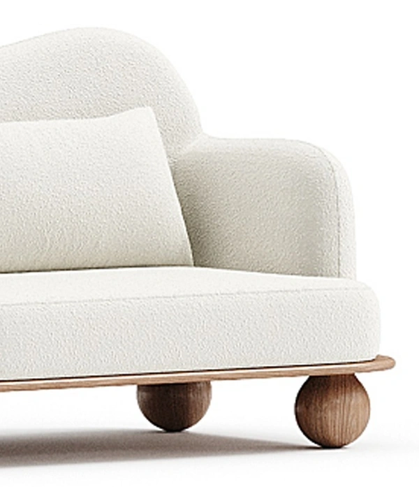 Ballegged Sofa - 2 Seater