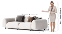 Jackrussel Sofa - 2 Seater