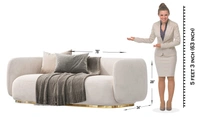 English Spaniel Sofa - 3 Seater