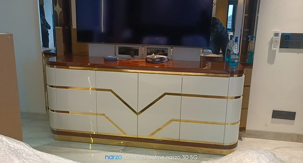Iglesias White Slate Console