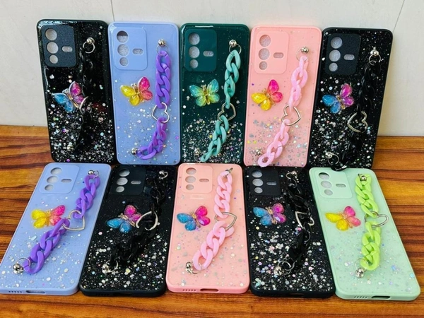Samsung Imported Butterfly Keyring Fancy Case - M31
