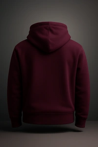 Aramas Originals Premium Cotton Fleece Hooded Winter Hoodie for Men - XL, Wine, 450g, 1